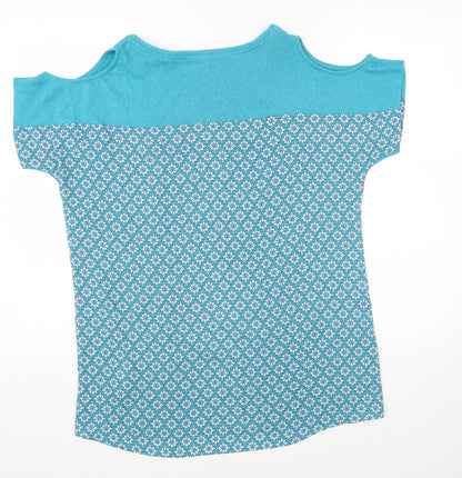 Womens UK Size 14 NEXT Blue Basic T-Shirt