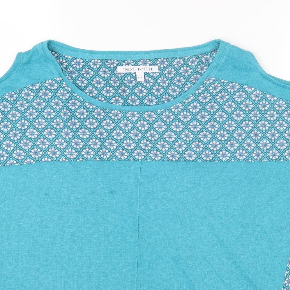 Womens UK Size 14 NEXT Blue Basic T-Shirt