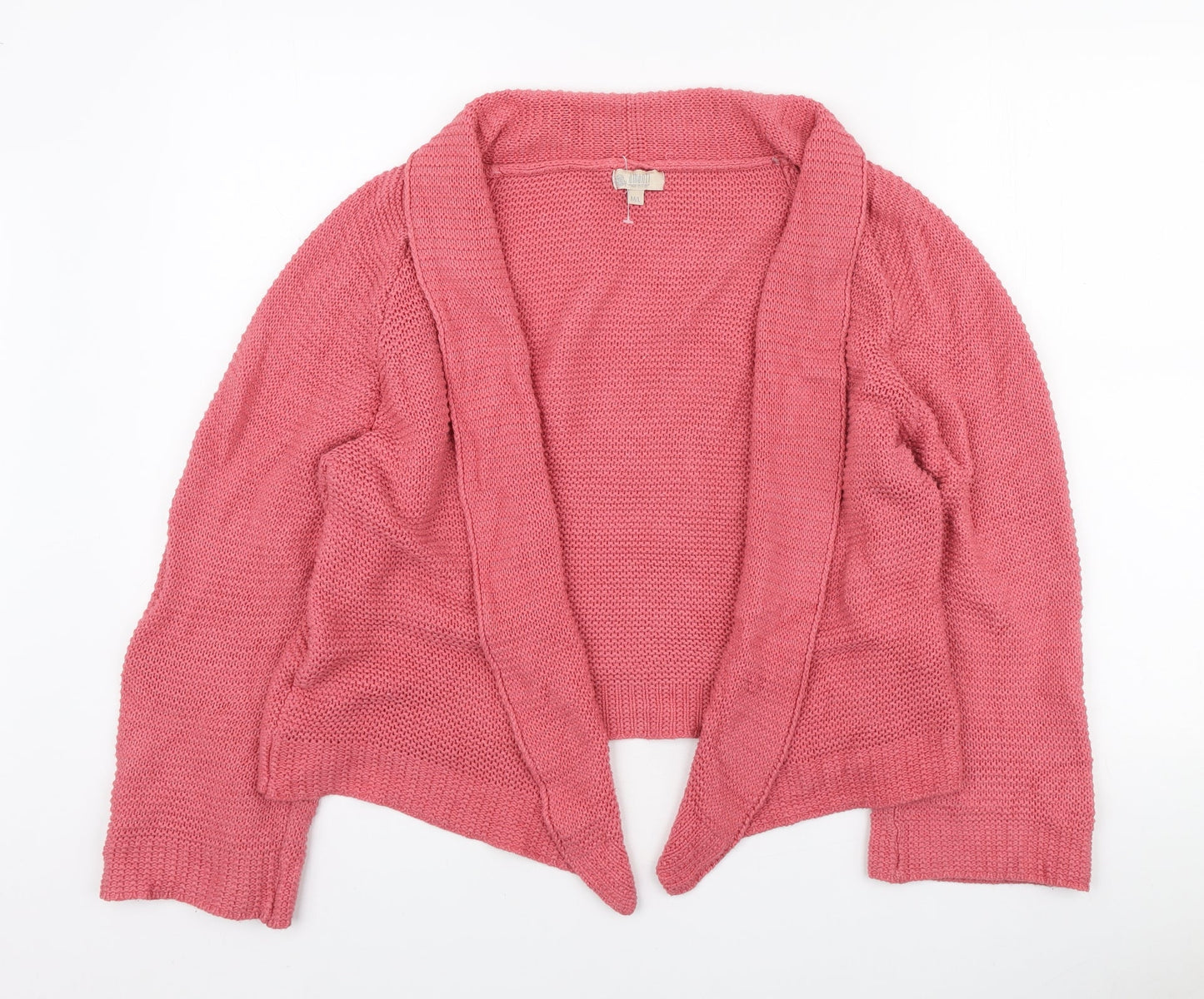 Amanti Womens Pink V-Neck Acrylic Cardigan Jumper Size M