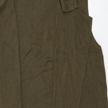 Womens UK Size 8 Marks and Spencer Green Cardigan Jumper