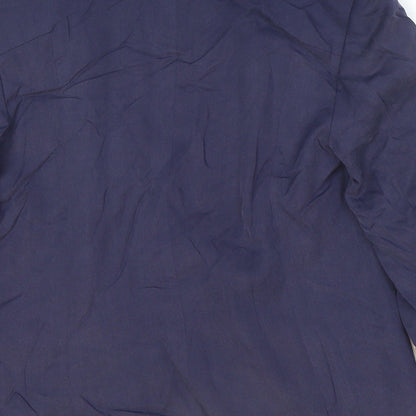 Autograph Womens Blue Jacket Blazer Size 10 Hook & Eye
