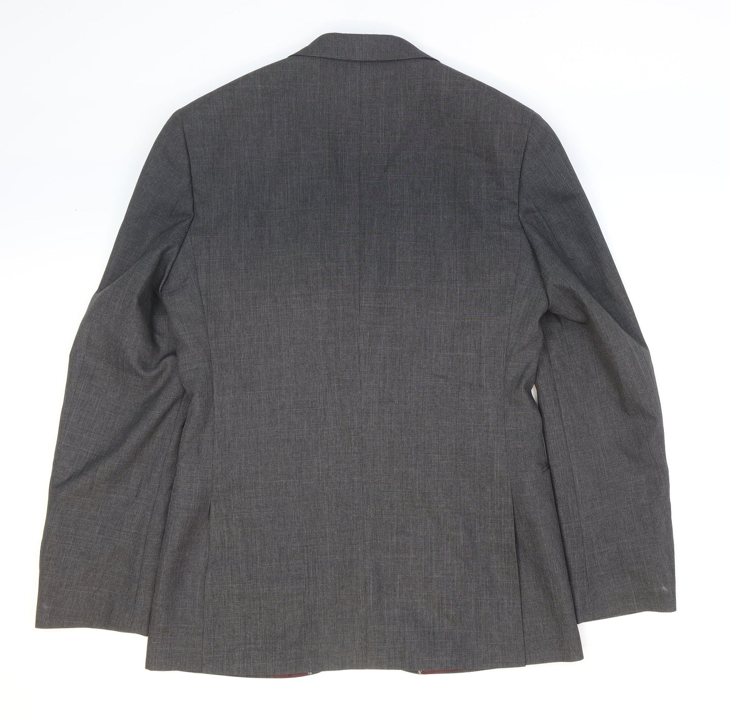 F&F Mens Grey Polyester Jacket Suit Jacket Size 38