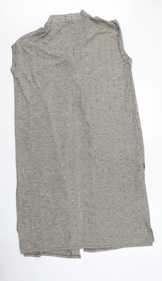 George Womens Brown V-Neck Polyester Cardigan Jumper Size 14