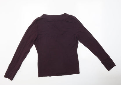 Womens UK Size  Marks and Spencer Purple Basic T-Shirt