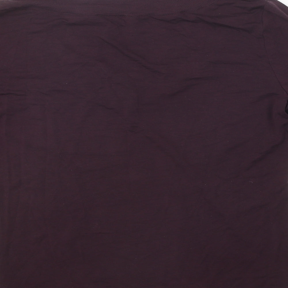 Womens UK Size  Marks and Spencer Purple Basic T-Shirt