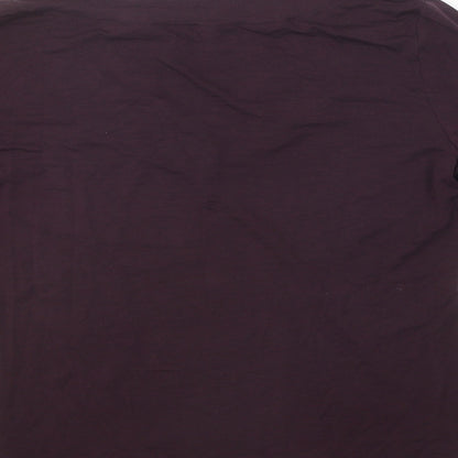 Womens UK Size  Marks and Spencer Purple Basic T-Shirt