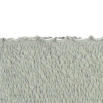 Miss Selfridge Womens Green Polyester Cropped T-Shirt Size 6 Off the Shoulder