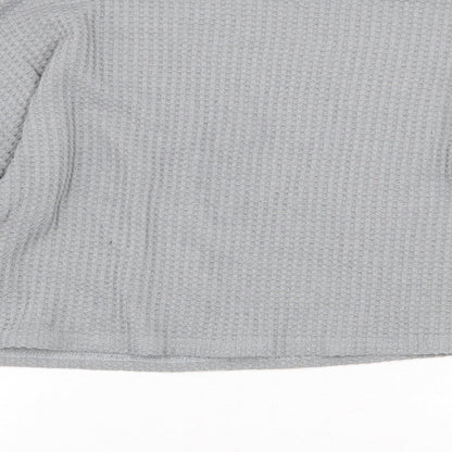 SheIn Womens Grey Round Neck Cotton Pullover Jumper Size L