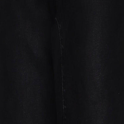 Denim & Co. Womens Black Cotton Skinny Jeans Size 12 L29 in Regular Button