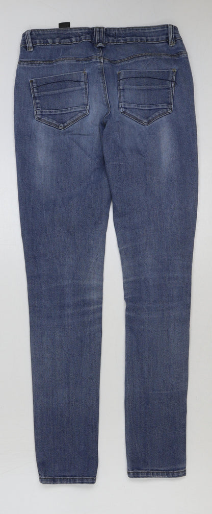 Womens UK Size 8 Marks and Spencer Regular Fit Skinny Blue Jeans