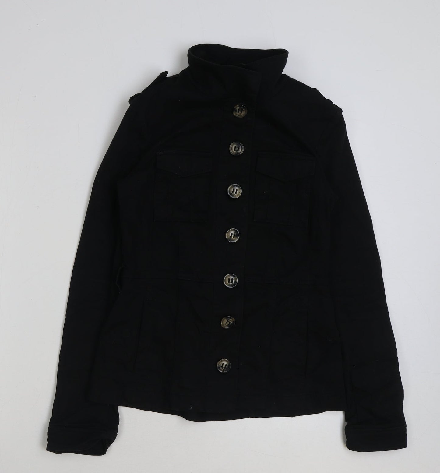 Womens UK Size 10 H&M Black Jacket