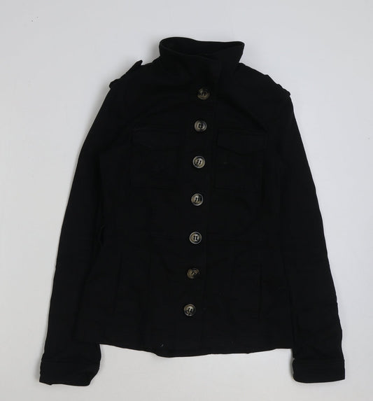 Womens UK Size 10 H&M Black Jacket