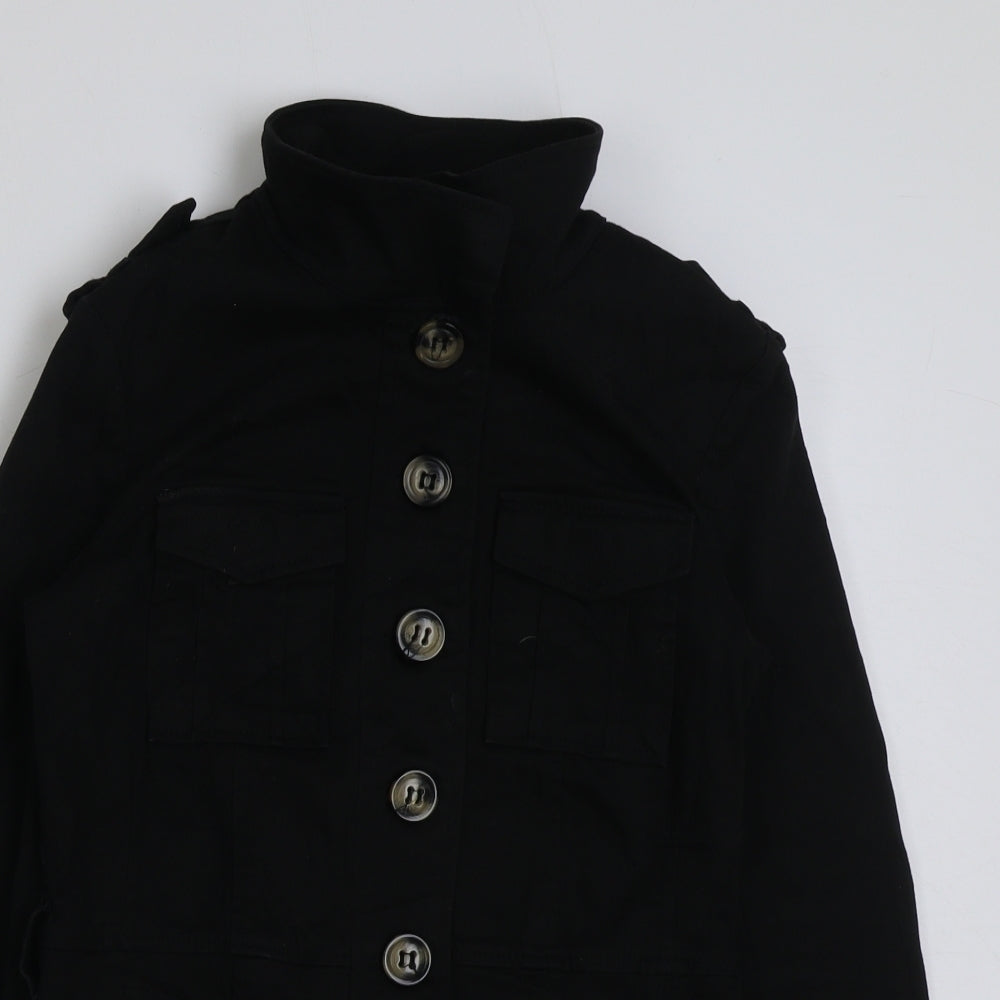 Womens UK Size 10 H&M Black Jacket