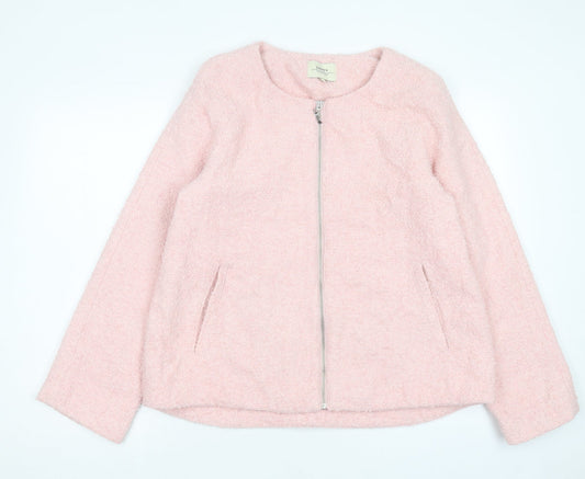 Papaya Womens Pink Jacket Size 16 Zip