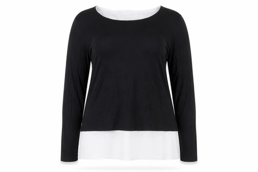 Womens UK Size 16 Wallis Black Basic T-Shirt