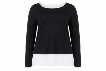 Womens UK Size 16 Wallis Black Basic T-Shirt