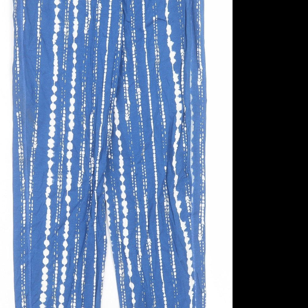 Womens UK Size 8 Marks and Spencer Regular Fit  Blue Trousers