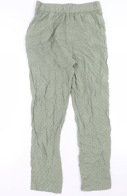 Womens UK Size 8 Marks and Spencer Regular Fit  Green Trousers