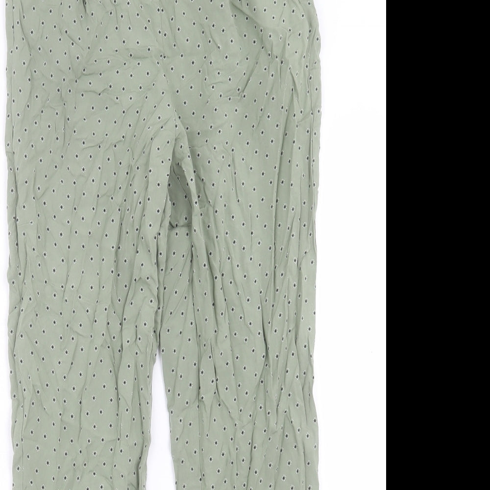 Womens UK Size 8 Marks and Spencer Regular Fit  Green Trousers