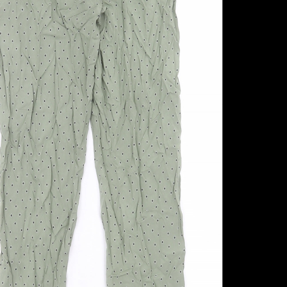 Womens UK Size 8 Marks and Spencer Regular Fit  Green Trousers