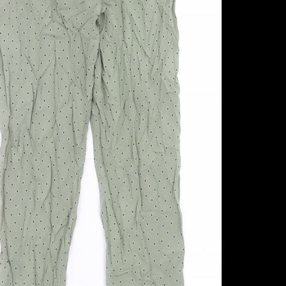 Womens UK Size 8 Marks and Spencer Regular Fit  Green Trousers
