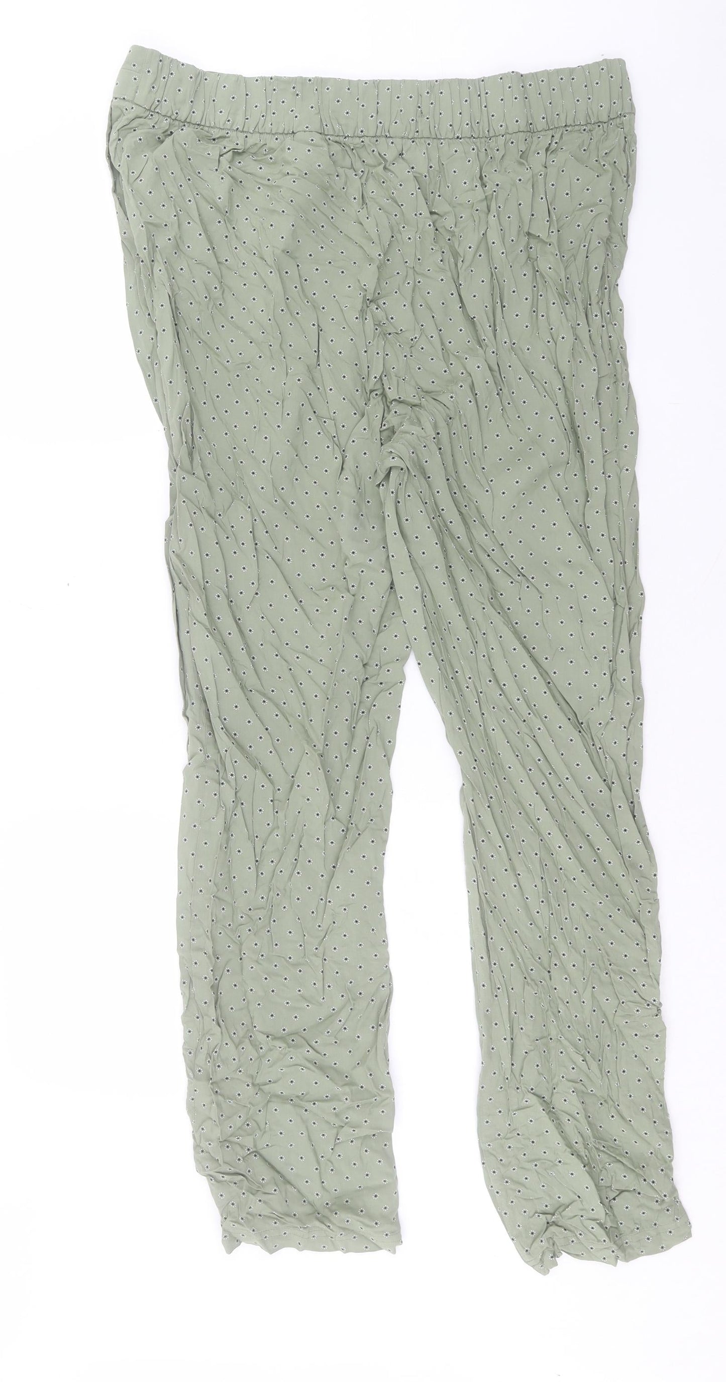 Womens UK Size 8 Marks and Spencer Regular Fit  Green Trousers