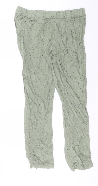 Womens UK Size 8 Marks and Spencer Regular Fit  Green Trousers