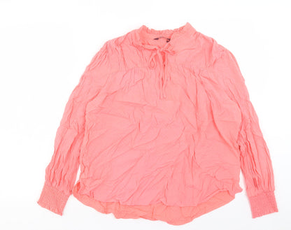 Womens UK Size 10 Marks and Spencer Pink Basic T-Shirt