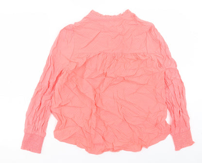 Womens UK Size 10 Marks and Spencer Pink Basic T-Shirt