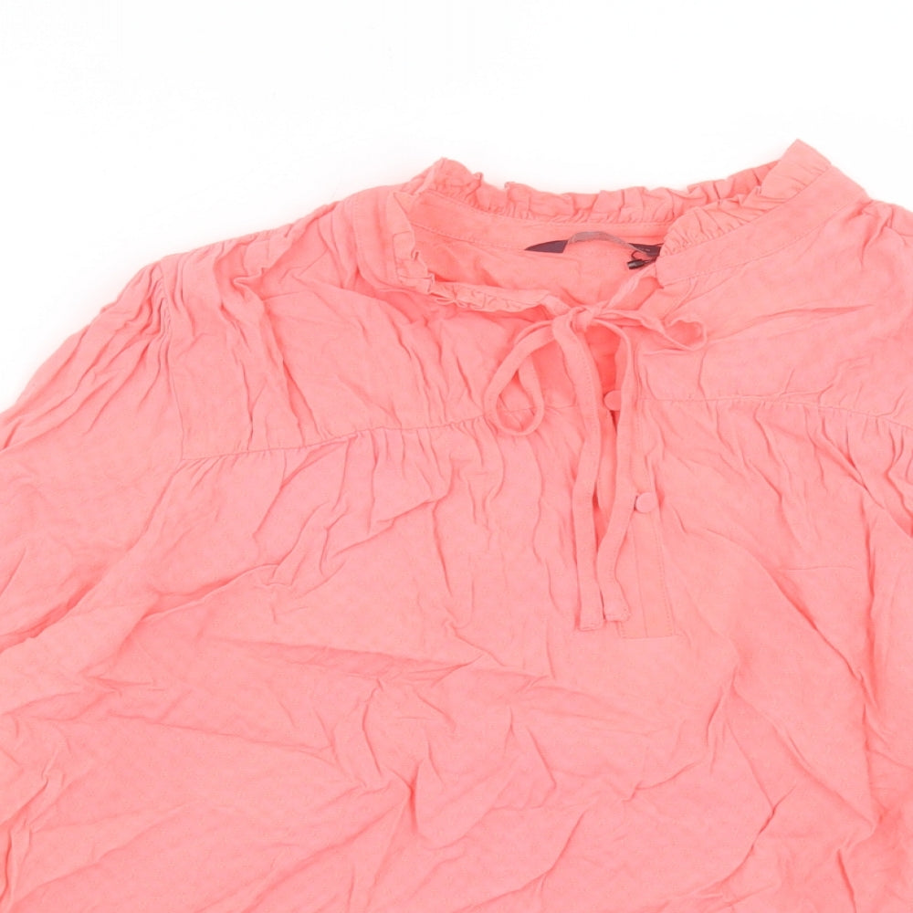 Womens UK Size 10 Marks and Spencer Pink Basic T-Shirt