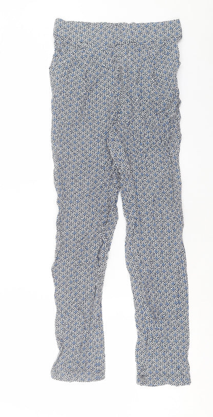 Womens UK Size 8 Marks and Spencer Regular Fit  Blue Trousers