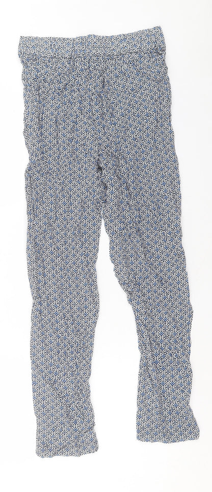 Womens UK Size 8 Marks and Spencer Regular Fit  Blue Trousers