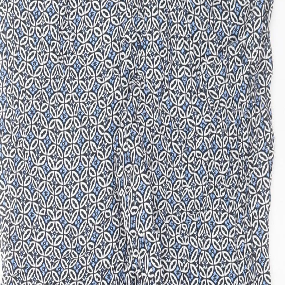 Womens UK Size 8 Marks and Spencer Regular Fit  Blue Trousers