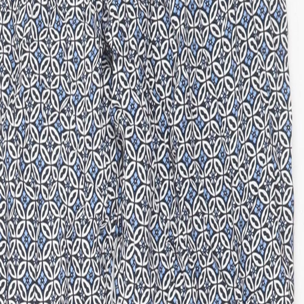 Womens UK Size 8 Marks and Spencer Regular Fit  Blue Trousers