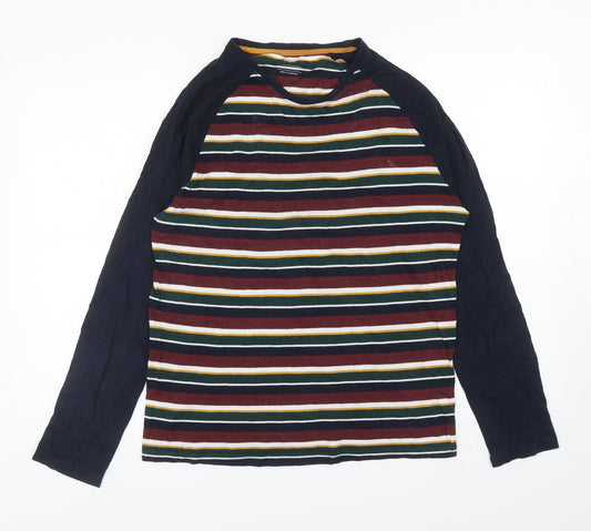 Womens UK Size S Marks and Spencer Multicoloured Ringer T-Shirt