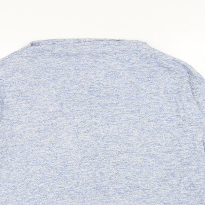 George Womens Blue Boat Neck Viscose Pullover Jumper Size 14
