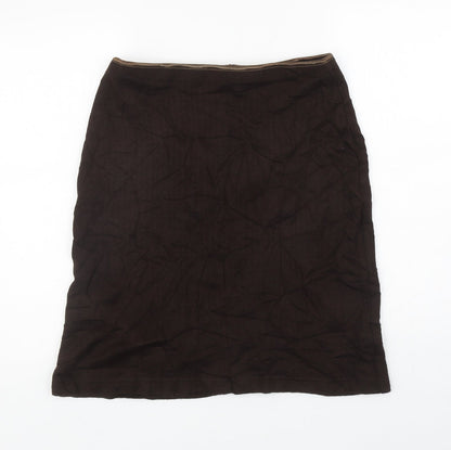 Berkertex Womens Brown Acrylic A-Line Skirt Size 16