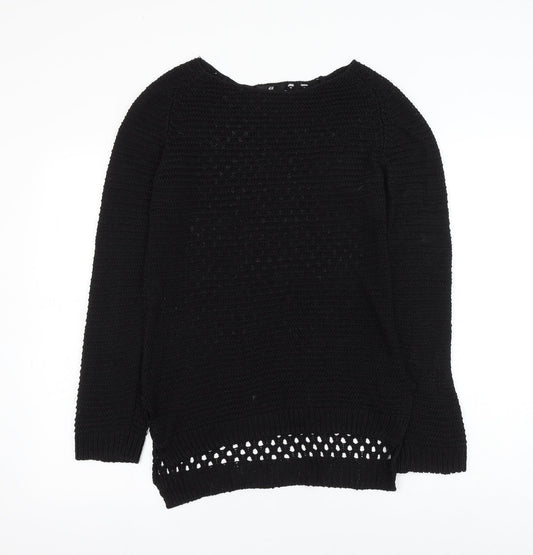 Womens UK Size S H&M Black Pullover Jumper