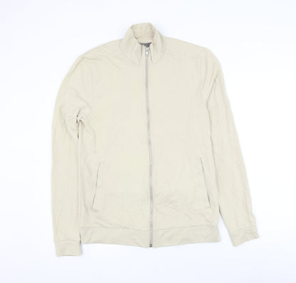 Mens UK Size M ASOS Beige Full Zip Sweatshirt