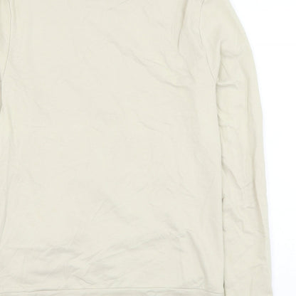 Mens UK Size M ASOS Beige Full Zip Sweatshirt