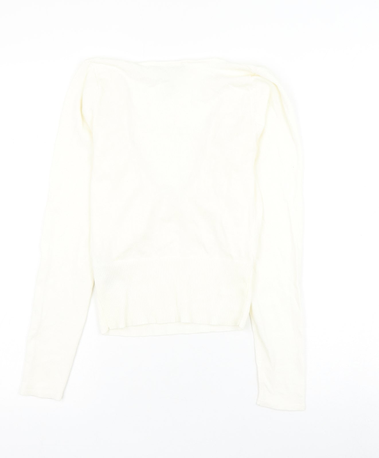 Womens UK Size 8 ASOS White Basic Blouse