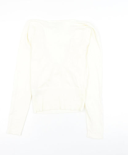 Womens UK Size 8 ASOS White Basic Blouse