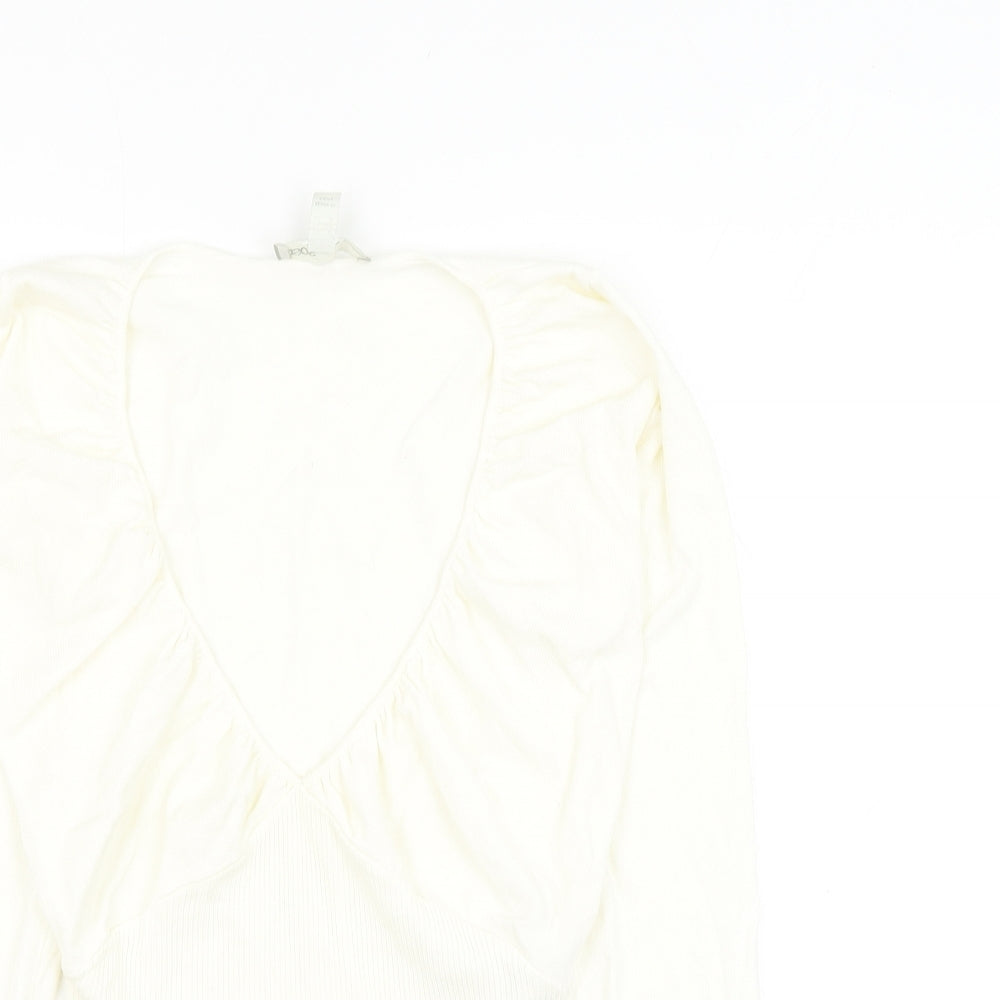 Womens UK Size 8 ASOS White Basic Blouse