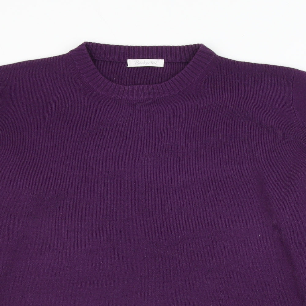 Womens UK Size 14 Berkertex Purple Pullover Jumper