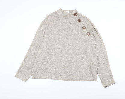Womens UK Size S H&M Beige Pullover Jumper