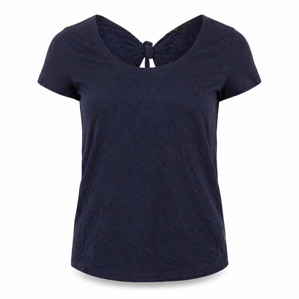 Womens UK Size 10 F&F Blue Basic T-Shirt
