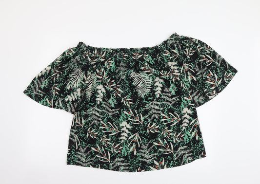 Womens UK Size 14 Studio Multicoloured Basic Blouse