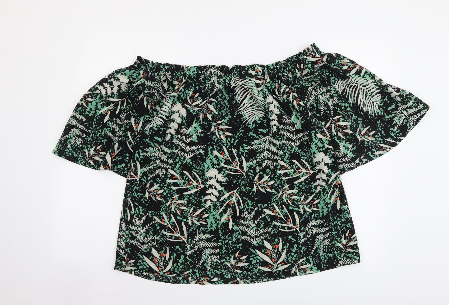 Womens UK Size 14 Studio Multicoloured Basic Blouse