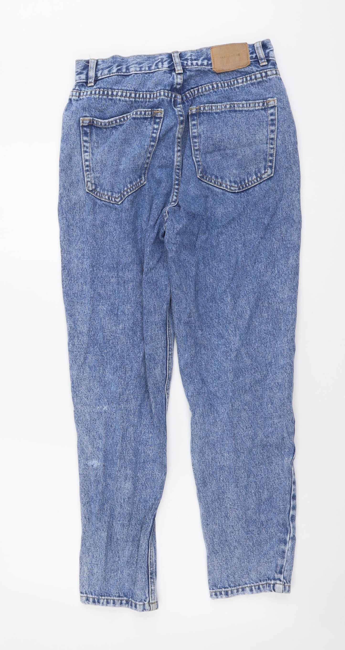 Pull&Bear Womens Blue Cotton Jegging Jeans Size S L26 in Regular Button