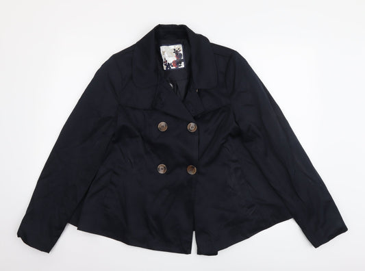 New Look Womens Beige Jacket Size 12 Button